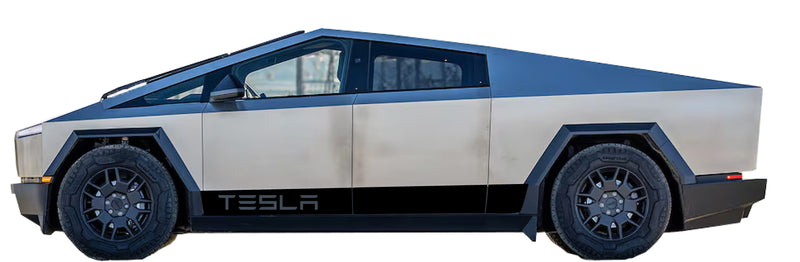 Load image into Gallery viewer, &quot;Tesla&quot; Rocker Stripe Decals For The 2023-2026 Tesla Cybertruck (x2)
