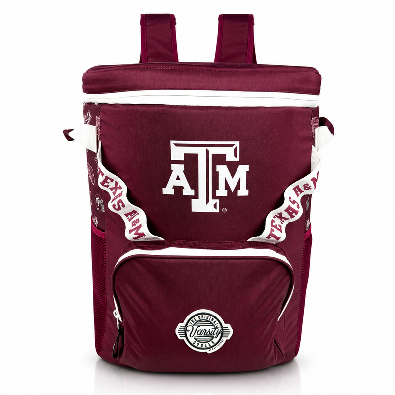 Load image into Gallery viewer, Texas A&amp;M University Backpack Cooler

