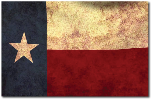 TEXAS FLAG REFLECTIVE HELMET DECAL