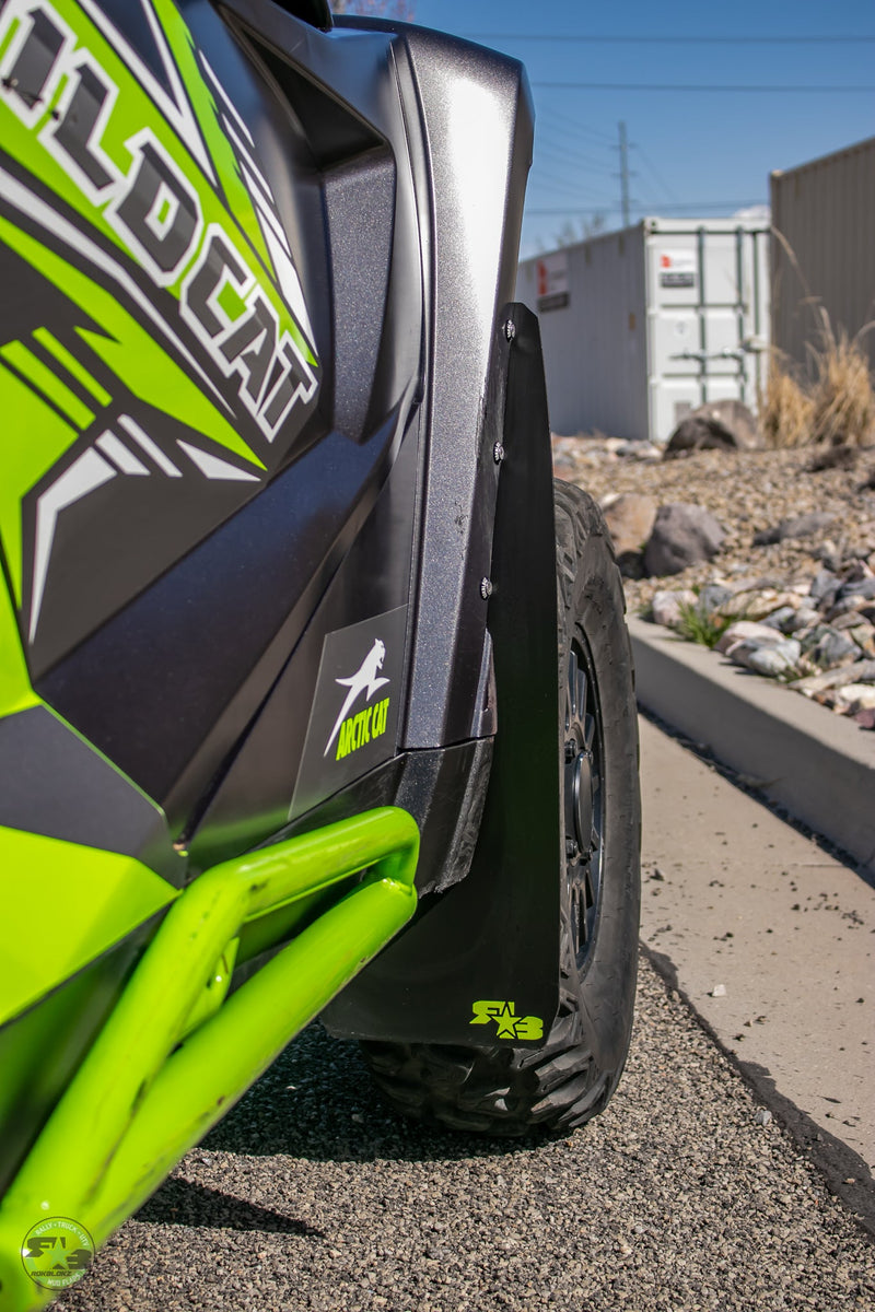 Load image into Gallery viewer, Arctic Cat WILDCAT XX 2018+ Fender Flare Extensions/Mud Flaps F&amp;R
