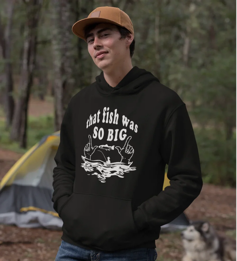 Load image into Gallery viewer, That Fish Was So Big Unisex Hoodie
