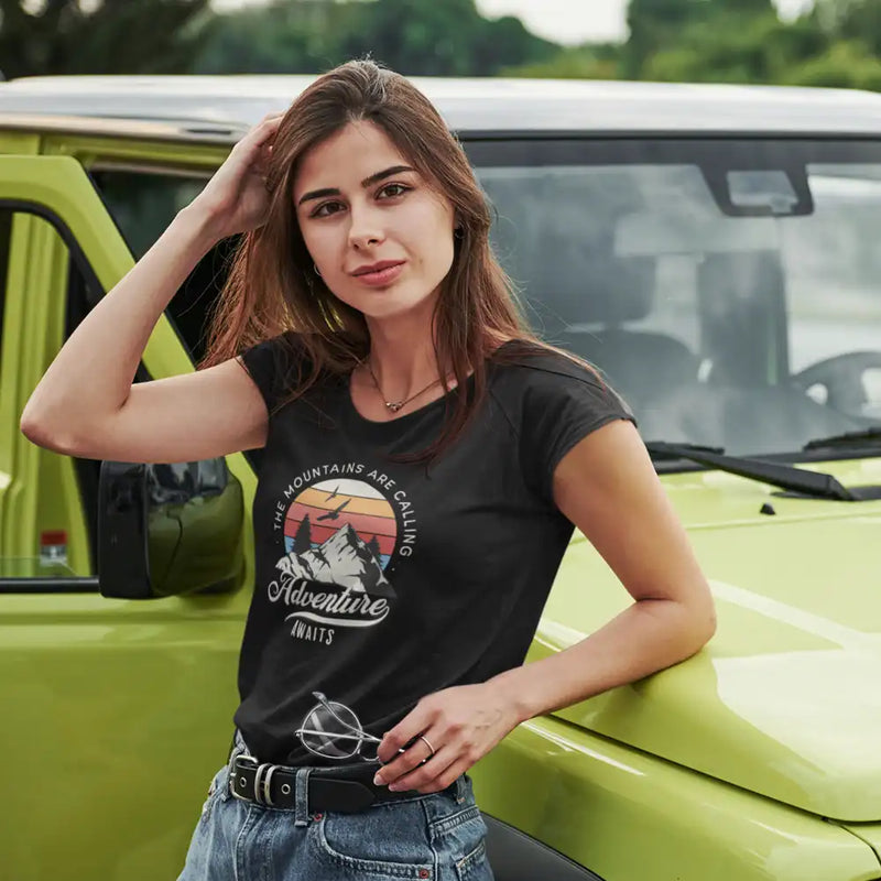 Load image into Gallery viewer, The Mountains Are Calling T-Shirt for Women
