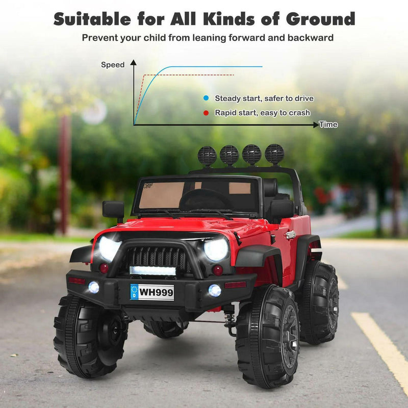 Load image into Gallery viewer, 2-Seater Battery-Powered Jeep Car for Kids with Parental Remote Control - Red
