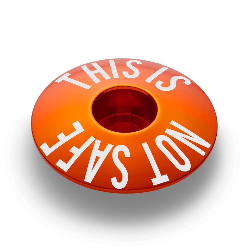 Load image into Gallery viewer, This Is Not Safe Bicycle Headset Cap
