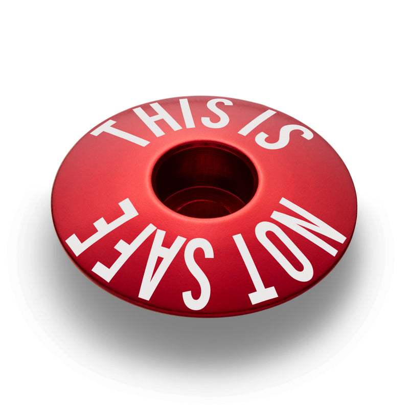 Load image into Gallery viewer, This Is Not Safe Bicycle Headset Cap
