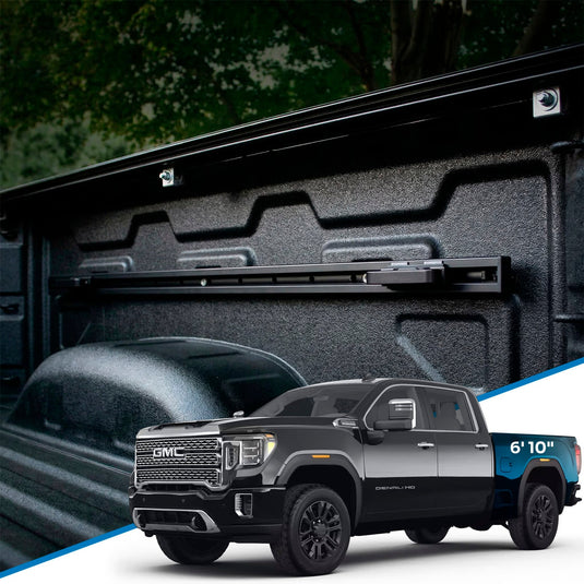 Integral Rails (Low Profile) - Bedside Rail System - Chevrolet & GMC 2500/3500 (2020+ 6'10" Bed Only)
