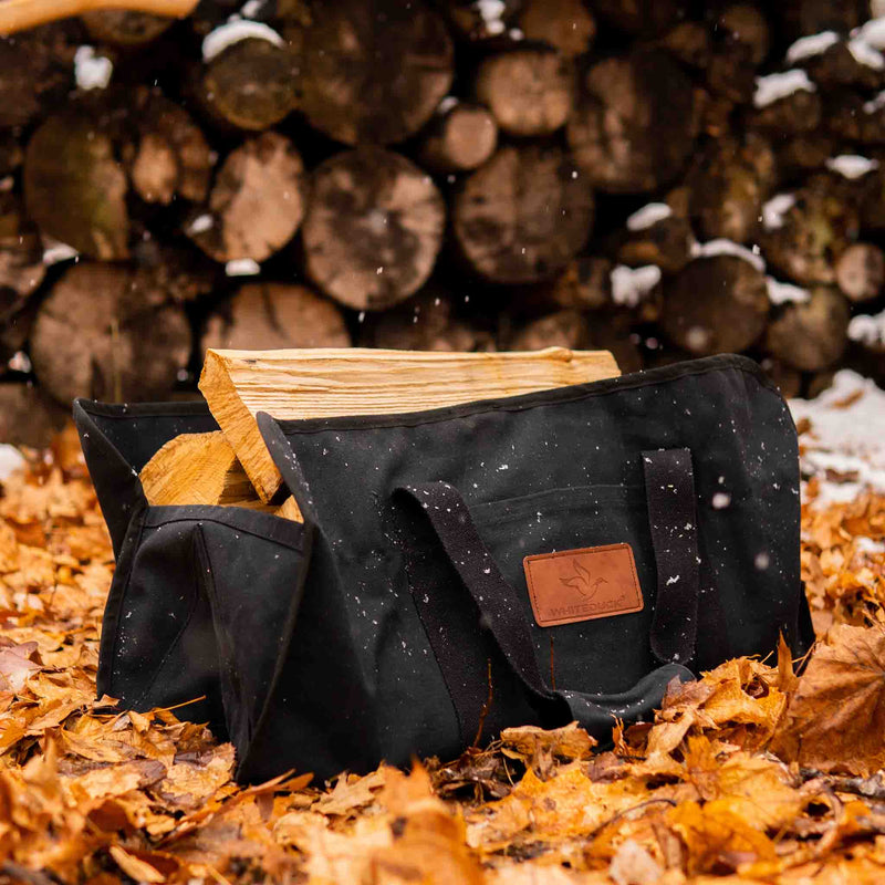 Load image into Gallery viewer, Tote Shape Canvas Firewood Log Carriers
