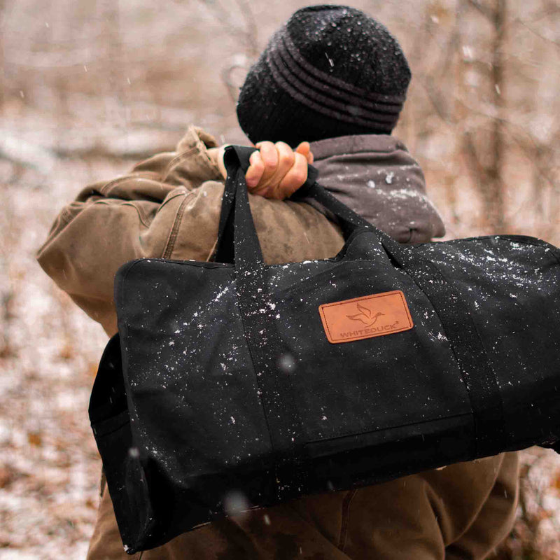 Load image into Gallery viewer, Tote Shape Canvas Firewood Log Carriers
