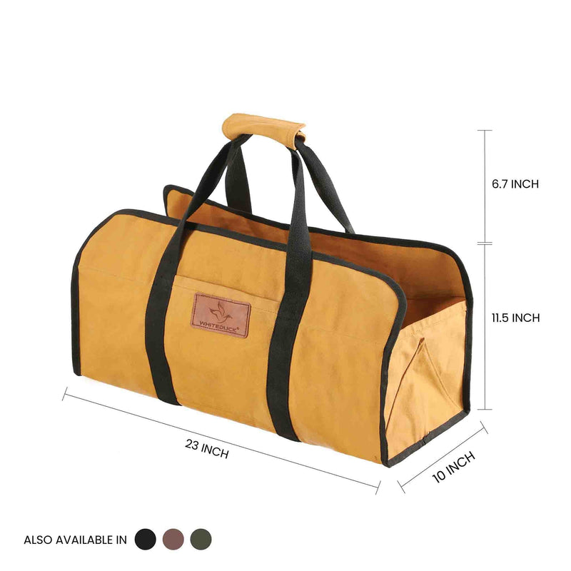 Load image into Gallery viewer, Tote Shape Canvas Firewood Log Carriers
