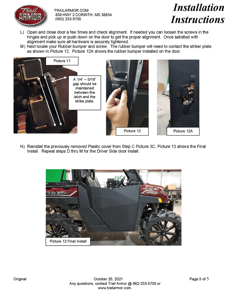 Load image into Gallery viewer, Trail Armor Half Doors for 2020-23 Ranger XP 1000
