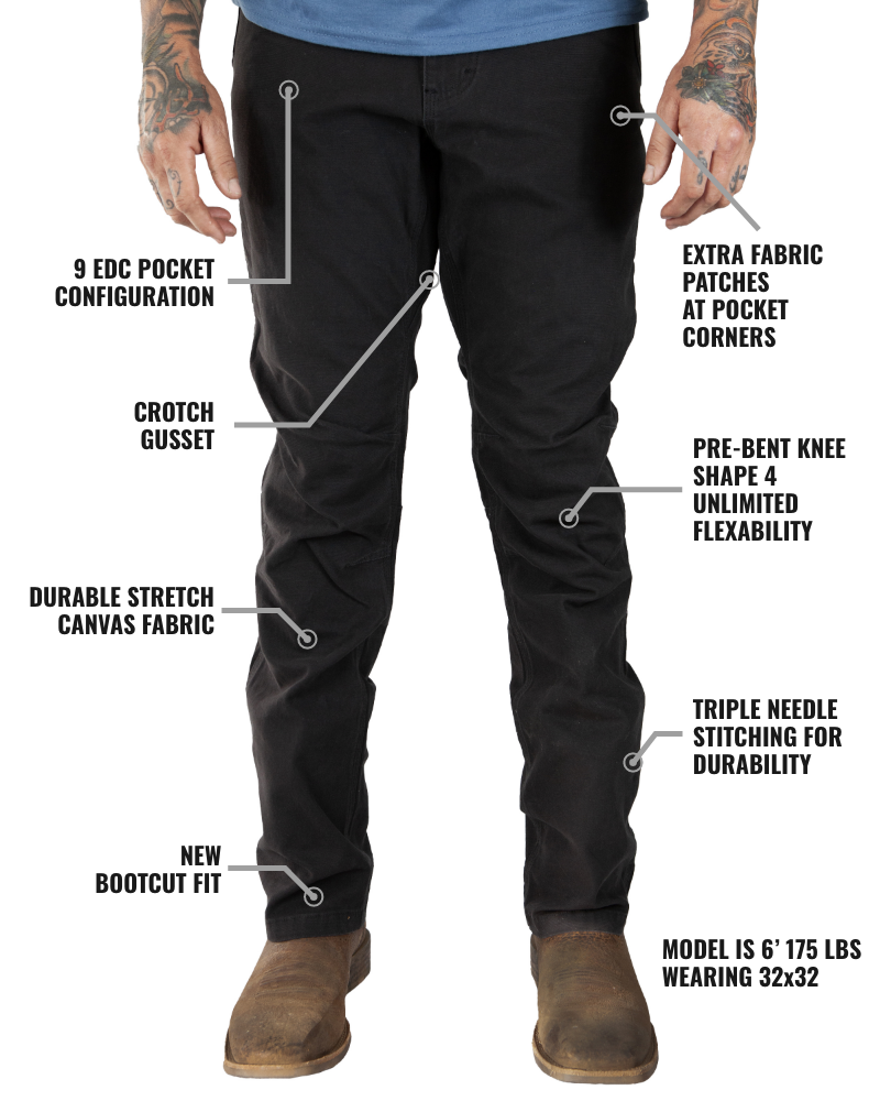 Load image into Gallery viewer, Trailblazer Boot Cut Pants - Black
