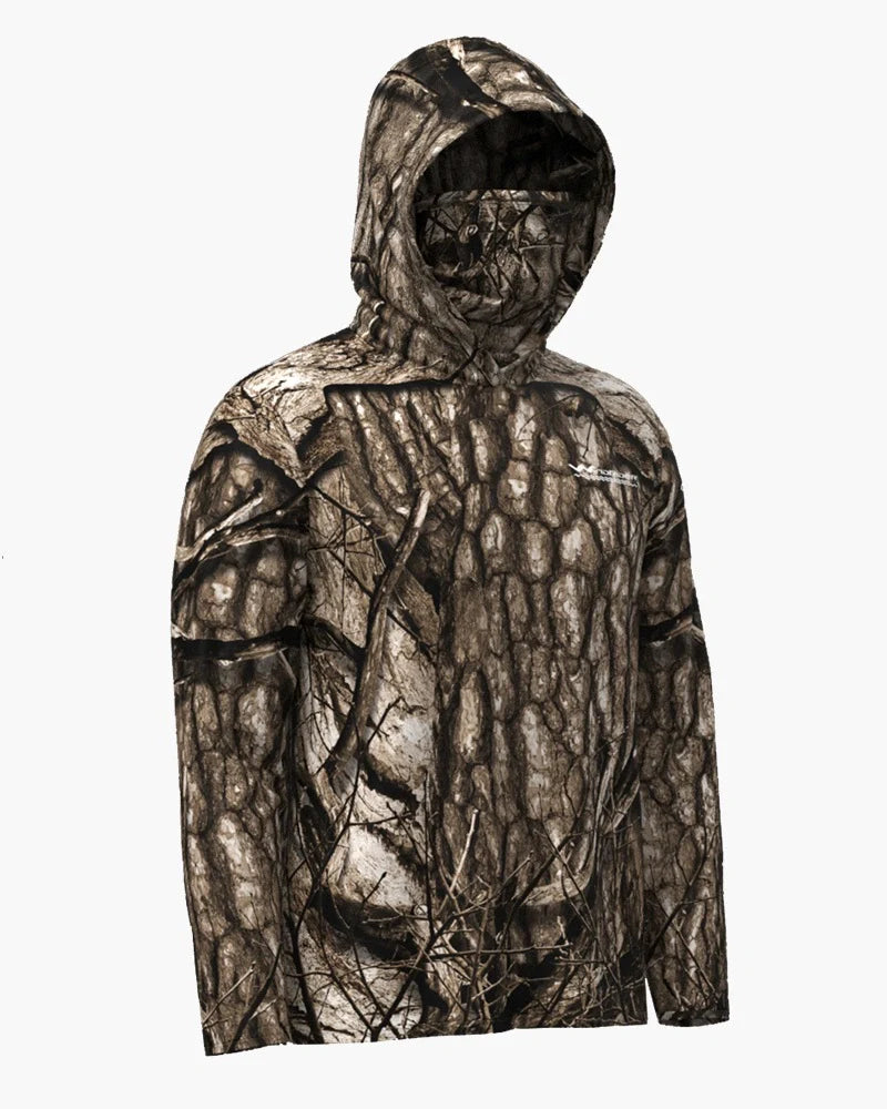 Load image into Gallery viewer, Hooded Helios Fishing Shirt with Gaiter
