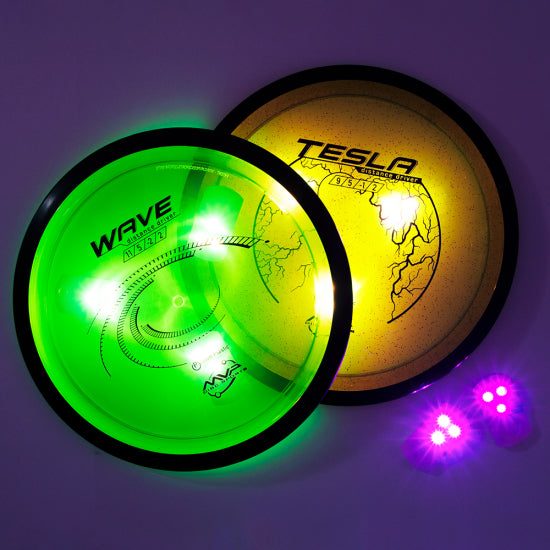 Load image into Gallery viewer, MVP Tri-Lit Blue LED Disc Lights - 10 Pack
