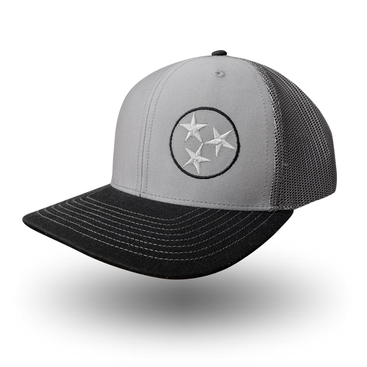 THE SCOTT TRISTAR TRUCKER HAT - COOL GRAY