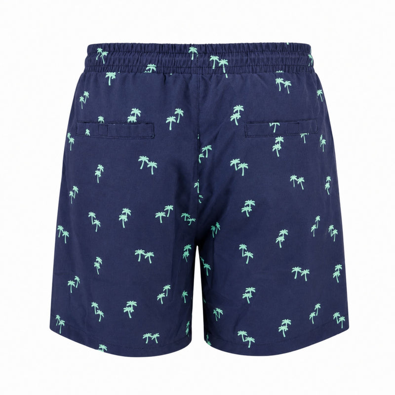 Load image into Gallery viewer, Tropical Trees - Waterproof Swim Shorts With A Waterproof Pocket
