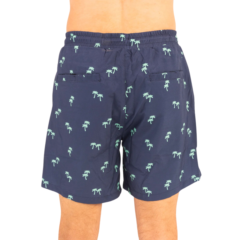 Load image into Gallery viewer, Tropical Trees - Waterproof Swim Shorts With A Waterproof Pocket
