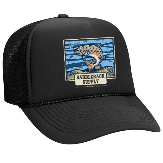 Trout Black Foam Hat