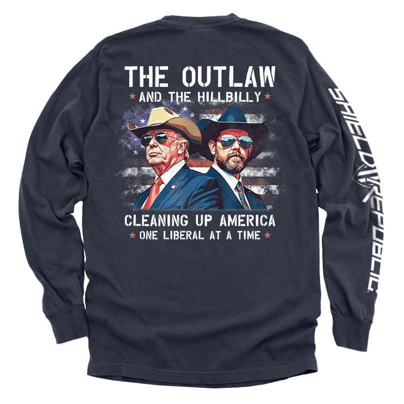 Load image into Gallery viewer, The Outlaw and the Hillbilly Cleaning up America One Liberal at a Time
