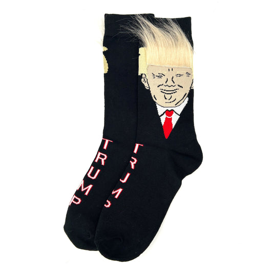 Trump Hair Novelty Socks