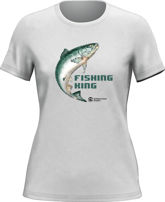 Fishing Pixelated T-Shirt for Women