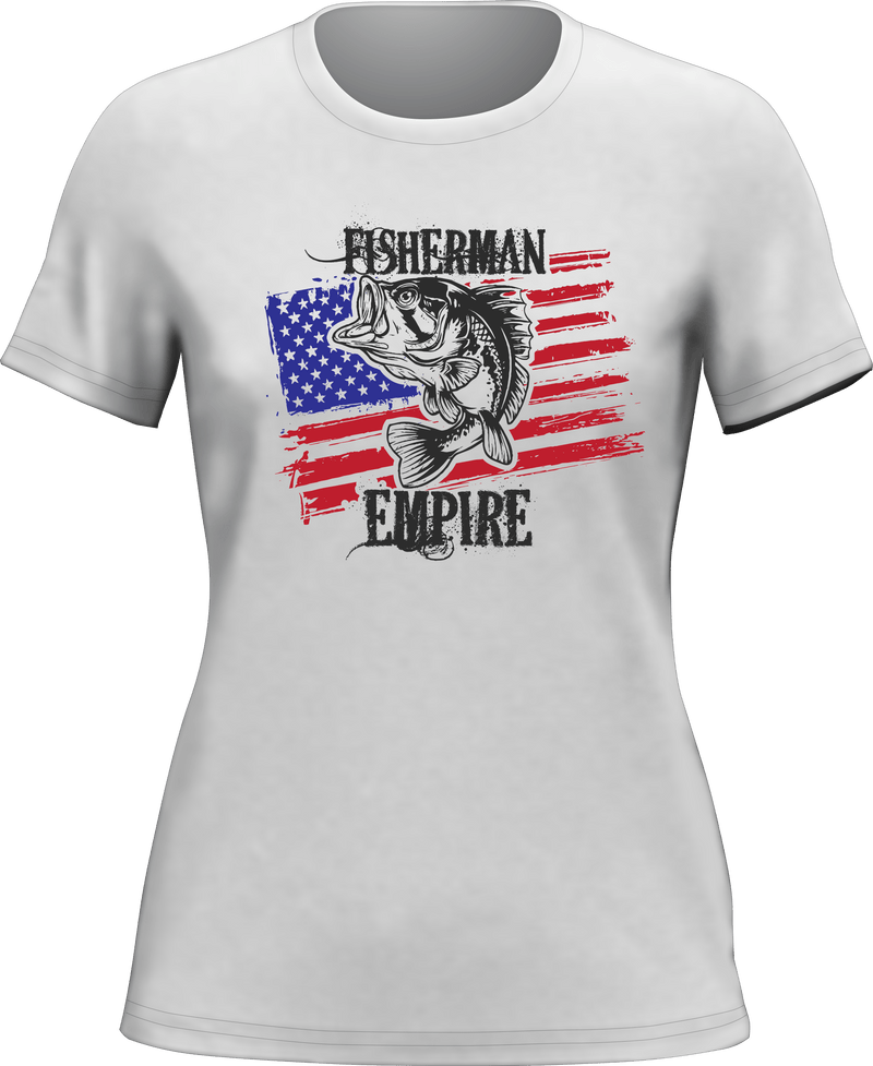 Load image into Gallery viewer, Fisherman American Empire Color T-Shirt for Women
