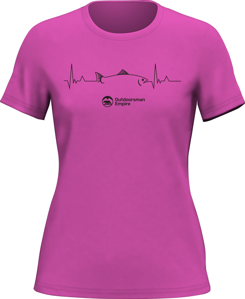 Load image into Gallery viewer, Fishing Cardiogram T-Shirt for Women
