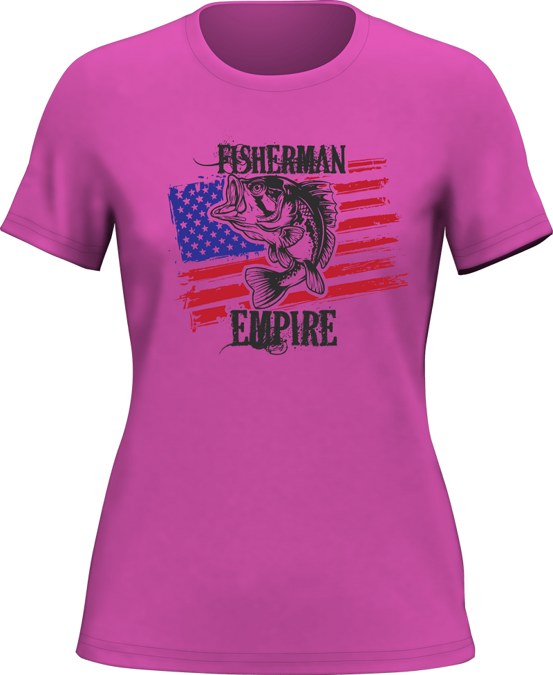 Load image into Gallery viewer, Fisherman American Empire Color T-Shirt for Women
