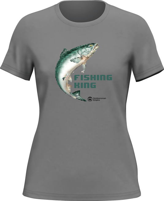 Fishing Pixelated T-Shirt for Women
