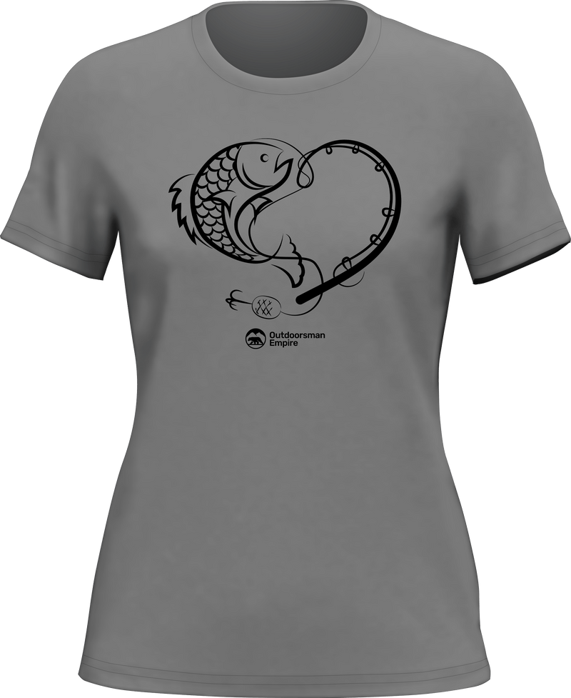 Load image into Gallery viewer, Fishing Heart T-Shirt for Women
