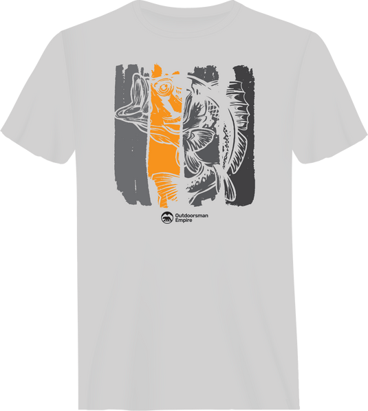 Fishing Grunge Bars Man T-Shirt