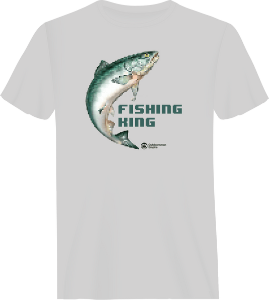 Fishing Pixelated Man T-Shirt