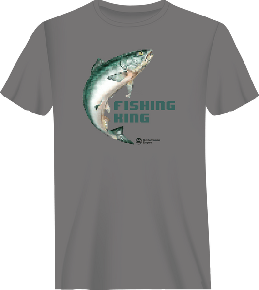 Fishing Pixelated Man T-Shirt