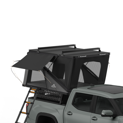 Alpine 61 Hardshell Rooftop Tent – Aluminum, 2–3 Person, 4-Season Overland Tent for SUVs & Trucks – Black Compact Design