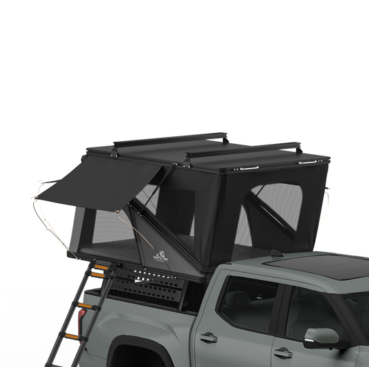 Alpine 61 Hardshell Rooftop Tent – Aluminum, 2–3 Person, 4-Season Overland Tent for SUVs & Trucks – Black Compact Design