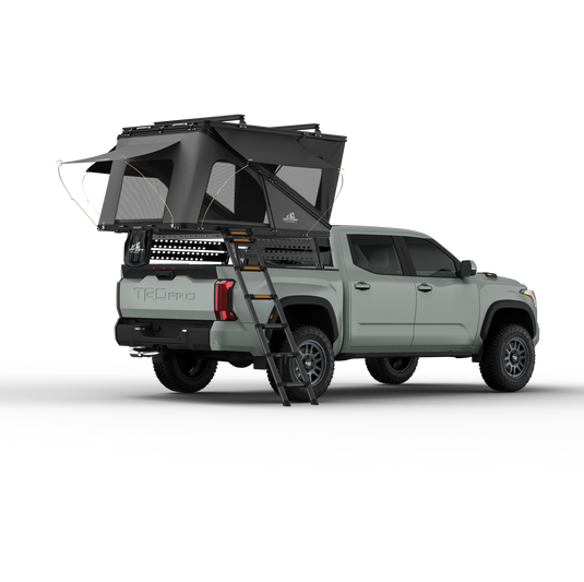 Alpine 61 Hardshell Rooftop Tent – Aluminum, 2–3 Person, 4-Season Overland Tent for SUVs & Trucks – Black Compact Design