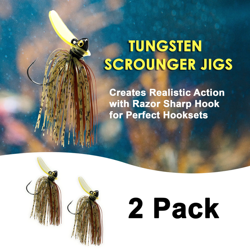 Load image into Gallery viewer, Reaction Tackle Tungsten Scrounger Jigs (2-Pack)
