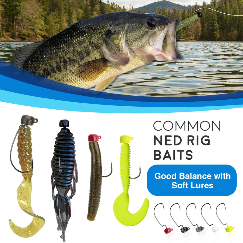 Load image into Gallery viewer, Reaction Tackle Tungsten Ned Rig-Shroom Jigs (5-Pack)
