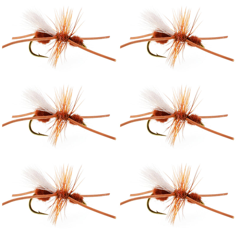 Load image into Gallery viewer, Turcks Power Flying Ant Cinnamon Terrestrial Trout Dry Fly - 6 Flies Hook Size 12
