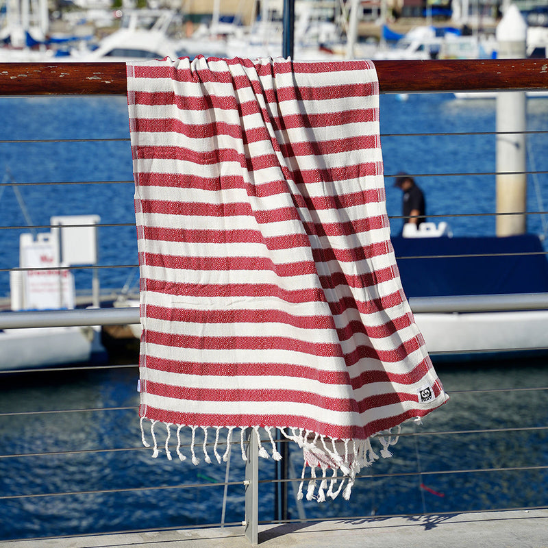 Load image into Gallery viewer, Acelia - Bamboo Turkish Beach Towel
