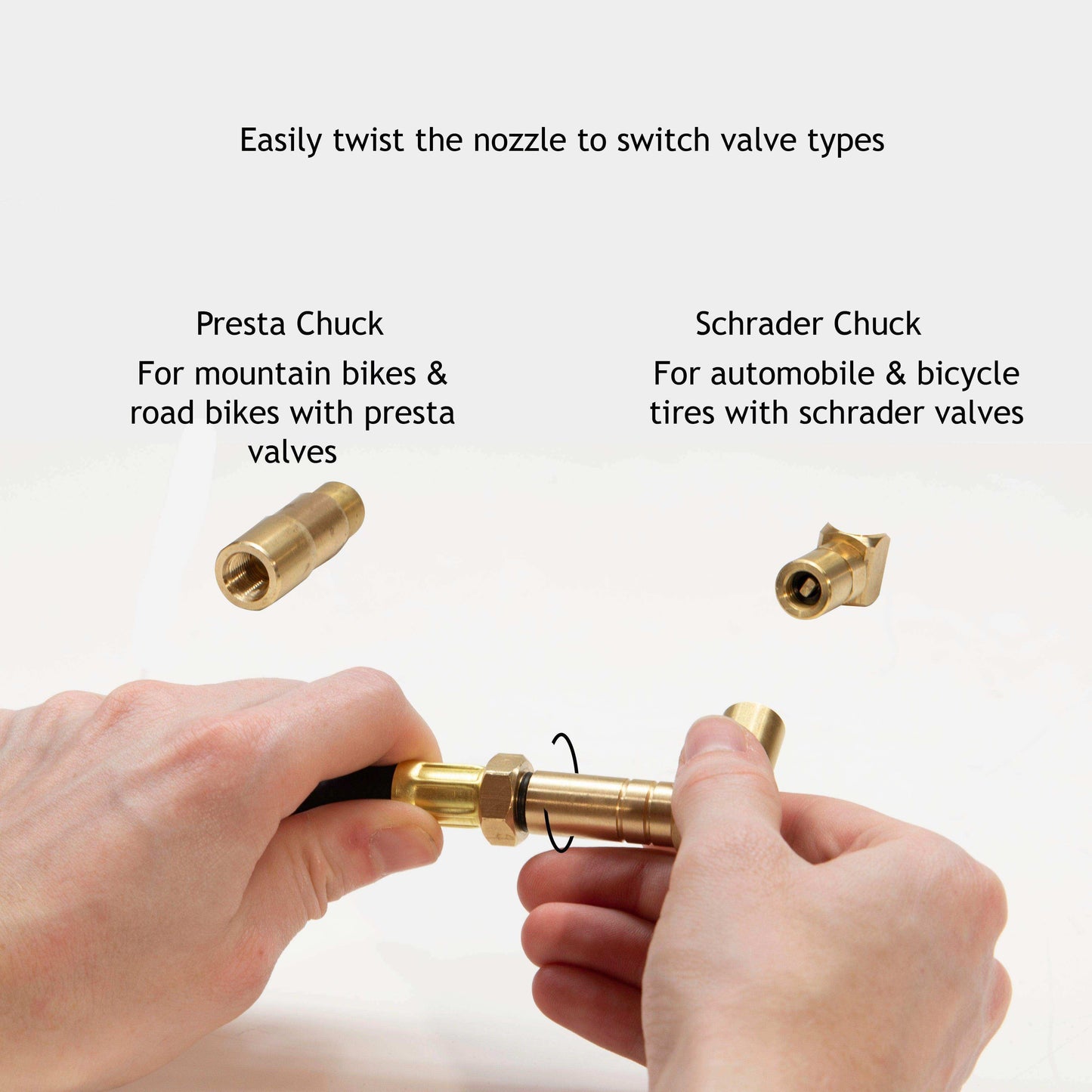 BikePro™ Presta Tire Pressure Gauge - 60 PSI | Presta & Schrader (Mountain Bikes) - Skoutley Outdoors LLC