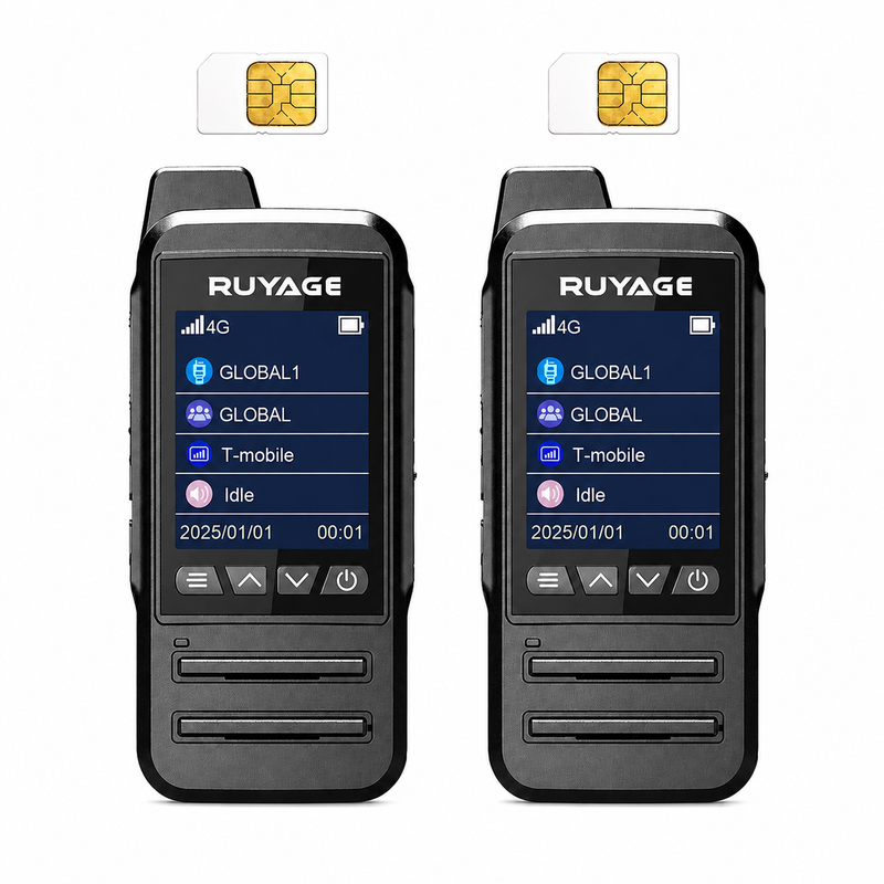 Load image into Gallery viewer, RUYAGE CT68 IP67 Waterproof 4G LTE PoC Walkie Talkies – 2-Pack
