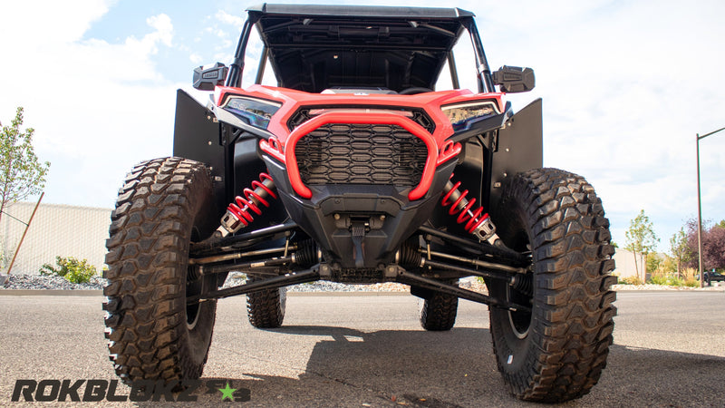 Load image into Gallery viewer, 2024+ Polaris RZR XP 1000 featuring Rokblokz Fender Kit - front view
