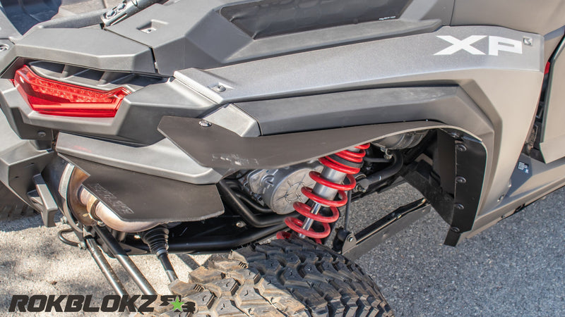 Load image into Gallery viewer, 2024+ Polaris RZR XP 1000 featuring Rokblokz Fender Kit - rear fender up close
