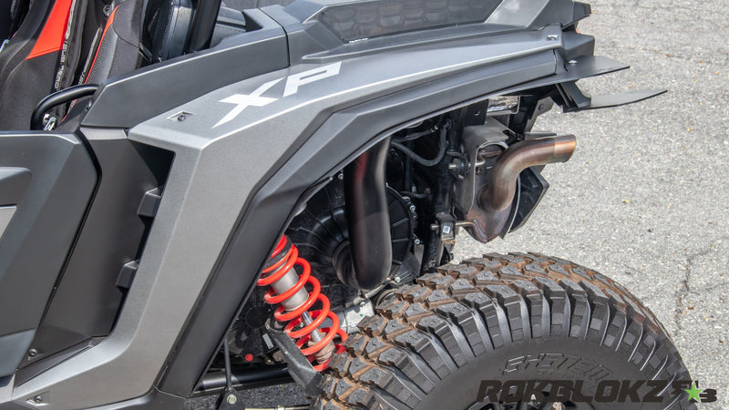 Load image into Gallery viewer, 2024+ Polaris RZR XP 1000 featuring Rokblokz Fender Kit - rear fender from front
