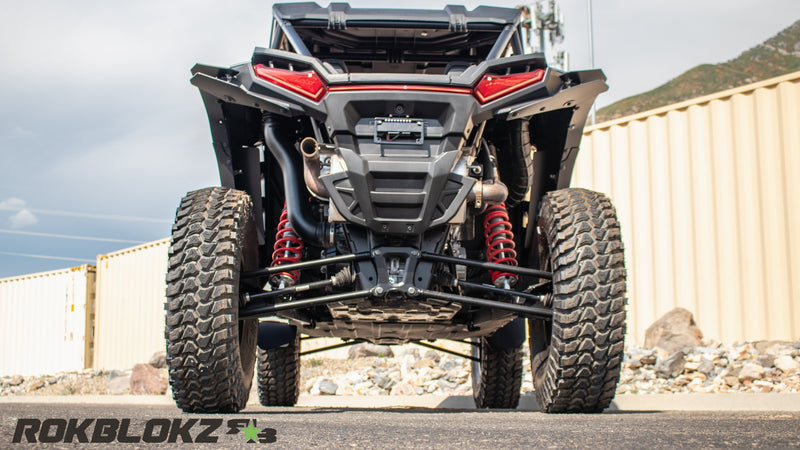Load image into Gallery viewer, 2024+ Polaris RZR XP 1000 featuring Rokblokz Fender Kit - back view
