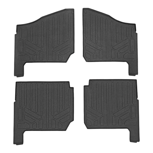 SMARTLINER Custom Fit Rugged Rubber Floor Liners For 2018-2024 Polaris Ranger 1000 (6 Seater)