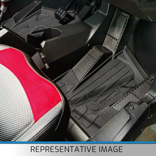 SMARTLINER Custom Fit Rugged Rubber Floor Liners For 2020-2025 Kawasaki TERYX KRX (4 Seater)