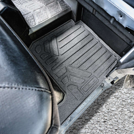 SMARTLINER Custom Fit Rugged Rubber Floor Liners For 2018-2024 Polaris Ranger 1000 (6 Seater)