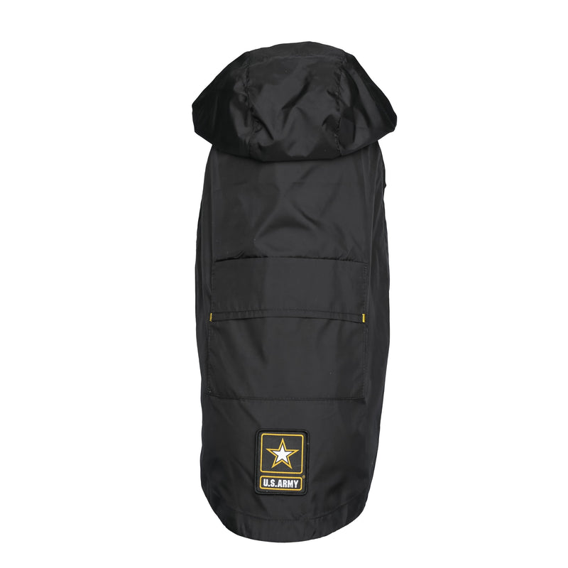 Load image into Gallery viewer, US Army Packable Dog Raincoat - Black
