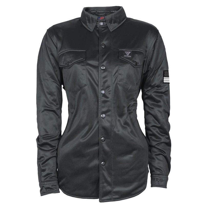 Load image into Gallery viewer, Ultra Protective Shirt for Women - Black Solid with Pads
